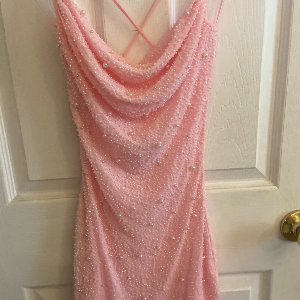 Windsor pink pearl and bead homecoming dress size XS - brand new with tags